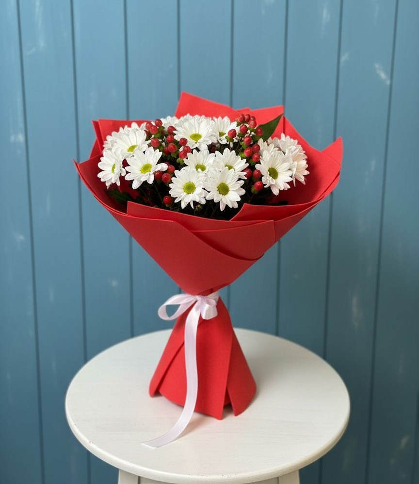 Букет цветов из: Хризантемы в Ахметовскую