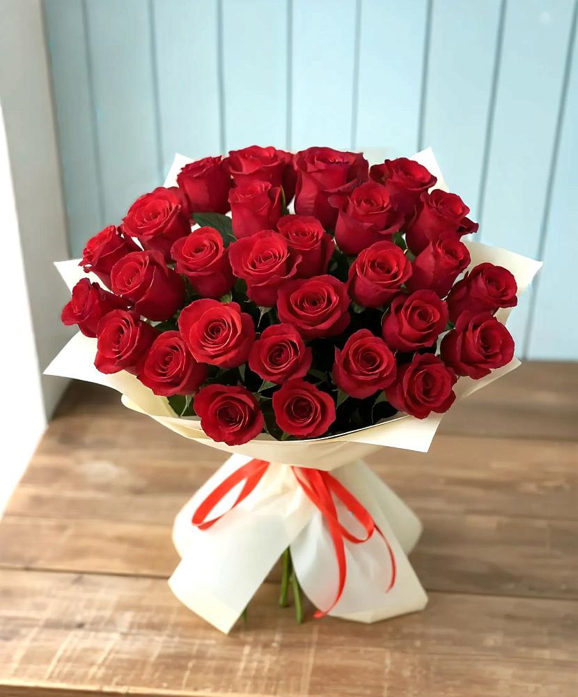 Букет 29 Красных роз в Ахметовскую