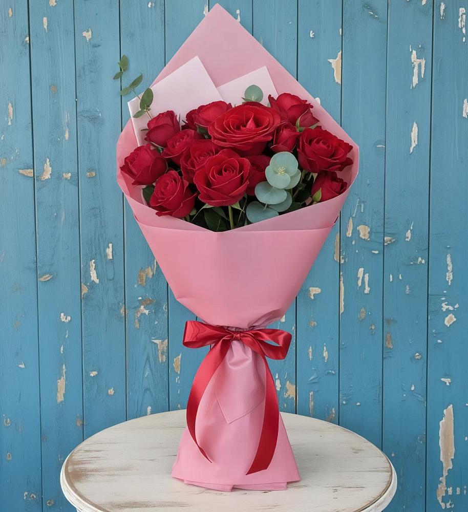 Букет цветов из: Розы в Ахметовскую