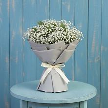 Букет цветов из:  Гипсофила в Ахметовскую