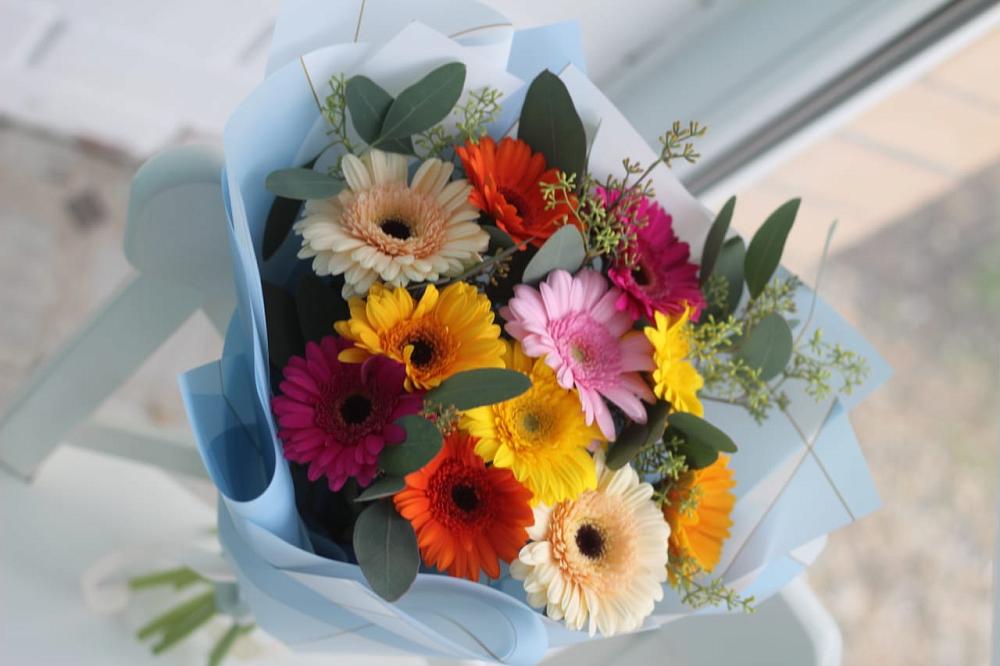 Букет цветов из: Герберы в Ахметовскую