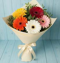 Букет цветов из:  Герберы в Ахметовскую