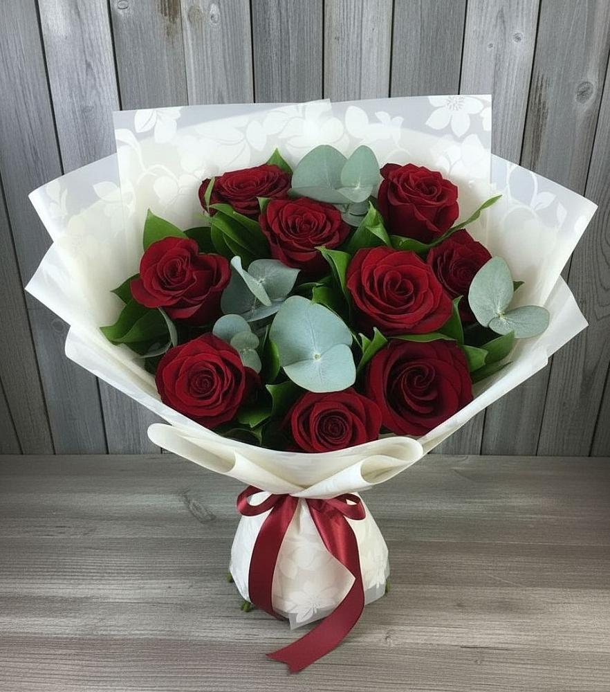 Букет цветов из: Розы в Ахметовскую