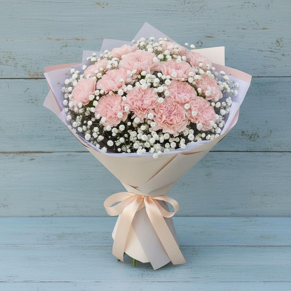 Букет цветов из: Гвоздики в Ахметовскую