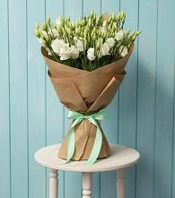 Букет цветов из:  Лизиантусы в Ахметовскую