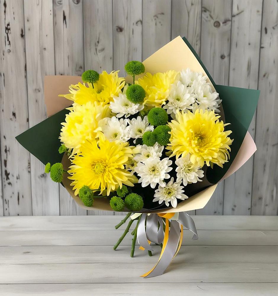Букет цветов из: Хризантемы в Ахметовскую