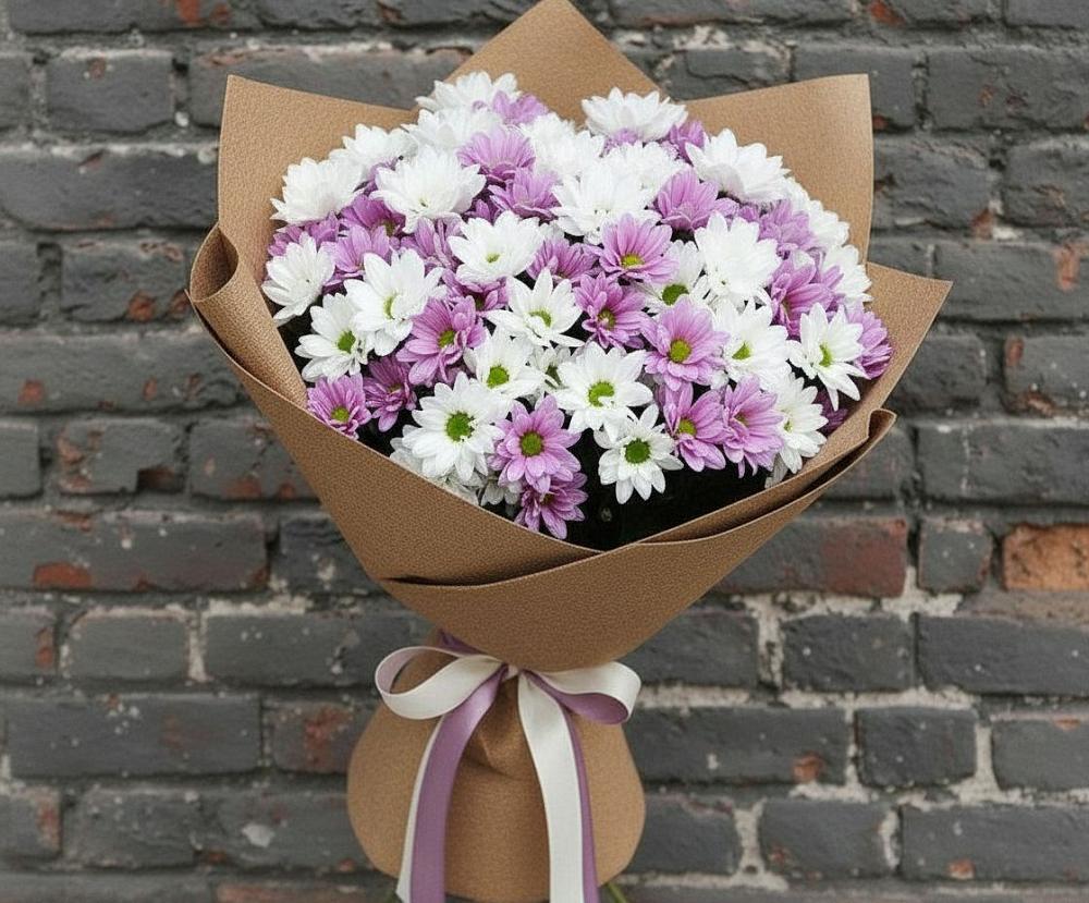 Букет цветов из: Хризантемы в Ахметовскую