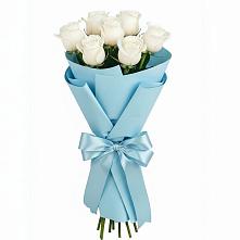 Букет 7 белых роз Проуд #REPLACE_PRED# Ахметовскую