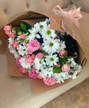 Букет цветов из:  Розы и Хризантемы #REPLACE_PRED# Ахметовскую