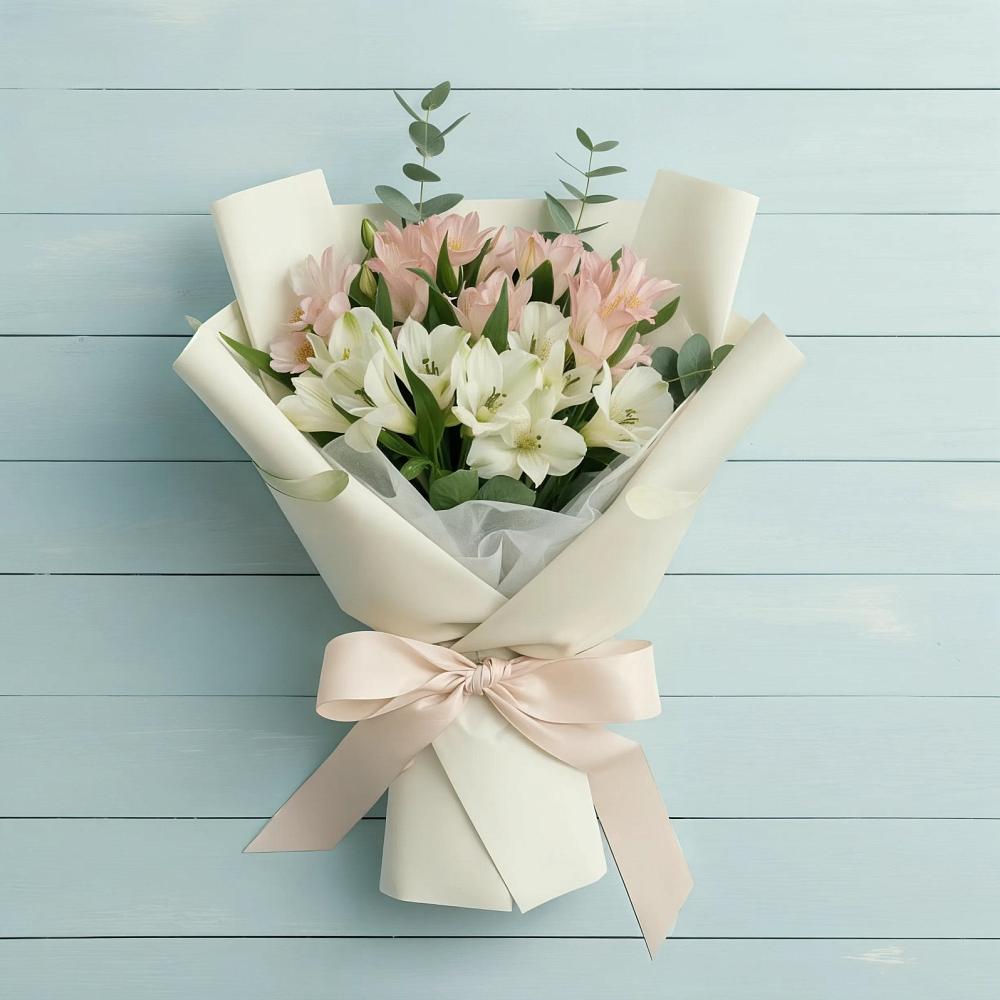 Букет цветов из: Альстромерии в Ахметовскую