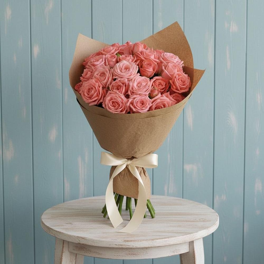 Букет цветов из: Розы в Ахметовскую