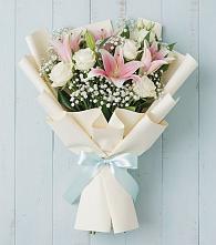 Букет цветов из:  Лилии в Ахметовскую