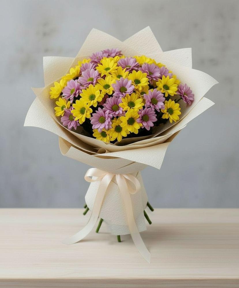 Букет цветов из: Хризантемы в Ахметовскую